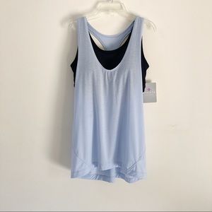 Athleta | Navy 2 in 1 Essence Tank Top